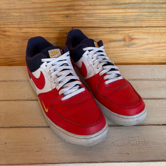 Nike Air Force 1 AF1 4th of July‎ Red White & Blue Men's Sz 13 RARE HTF Colorway - Picture 3 of 9